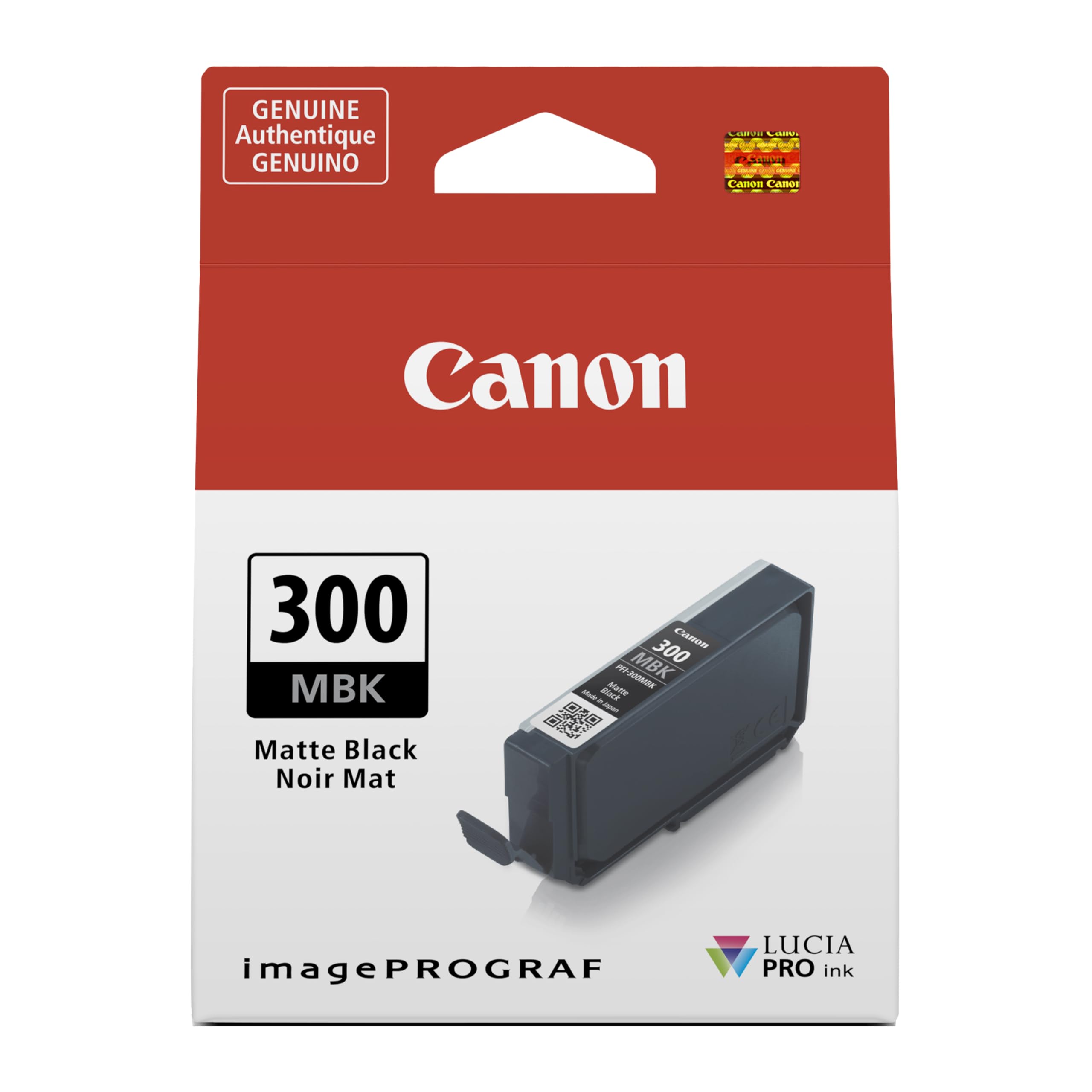 Amazon.com: Canon PFI-300 Genuine Matte Black Ink Tank, Compatible
